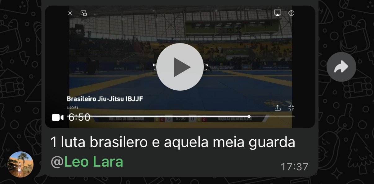 Depoimento — Luta brasileiro com a meia guarda