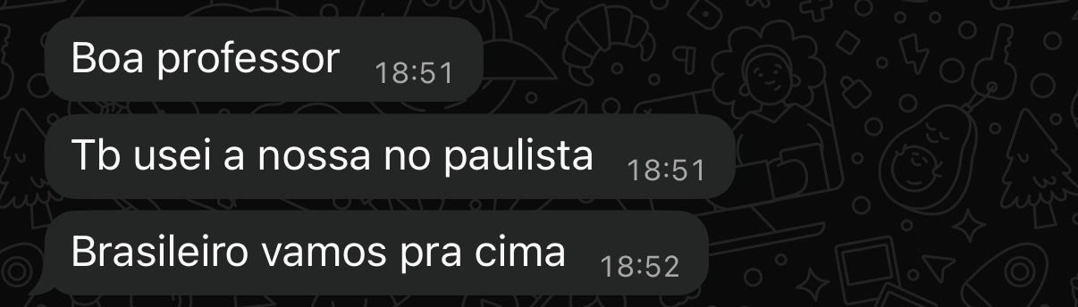 Depoimento — Usei no Paulista, Brasileiro vamos pra cima